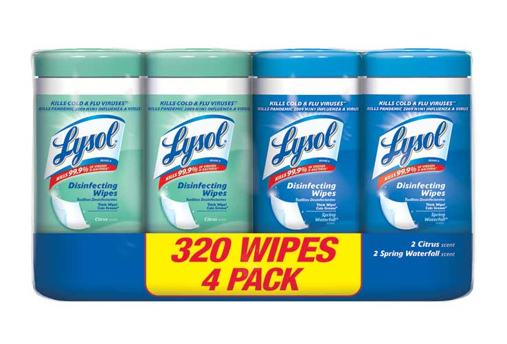 LYSOL® Disinfecting Wipes - Citrus & Spring Waterfall Combo Pack (Discontinued)