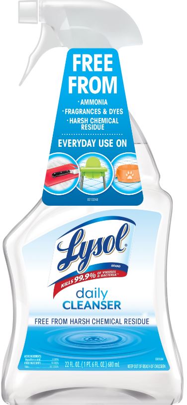 LYSOL Daily Cleanser Discontinued Dec 31 2019