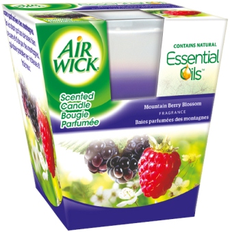 AIR WICK Candle  Mountain Berry Blossom Discontinued