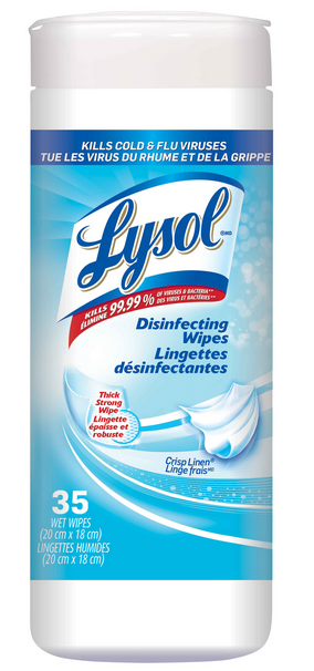 LYSOL Disinfecting Wipes  Crisp Linen Canada Discontinued