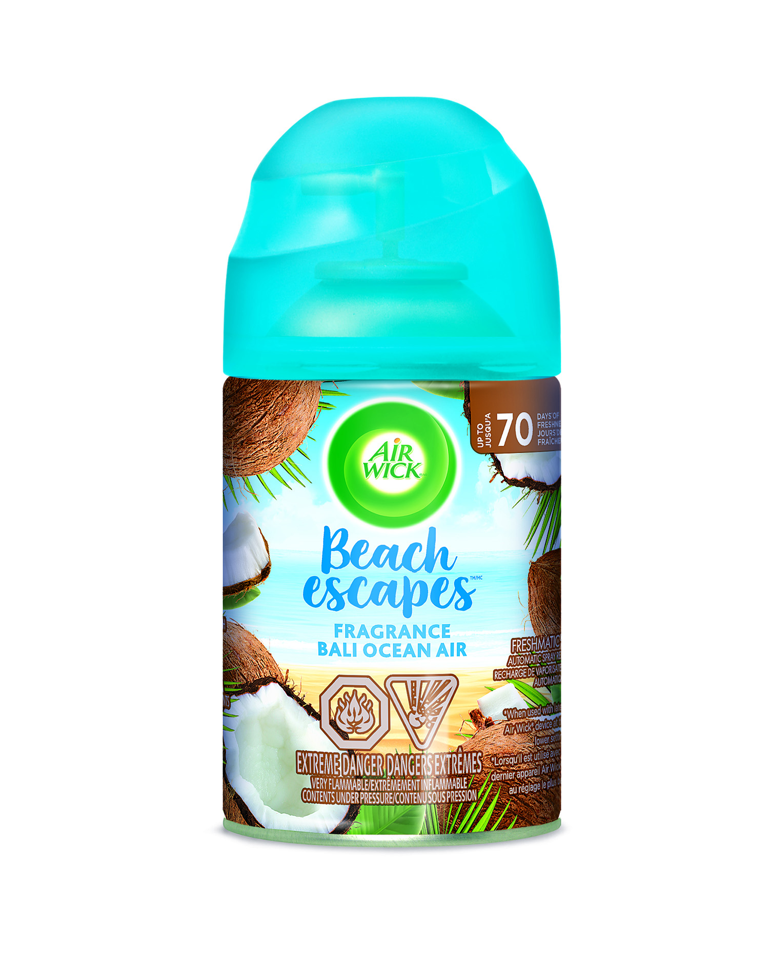 Airwick - Mini diffuseur + recharge de spray Freshmatic Compact - Parfum  zeste d'agrumes - 24 ml