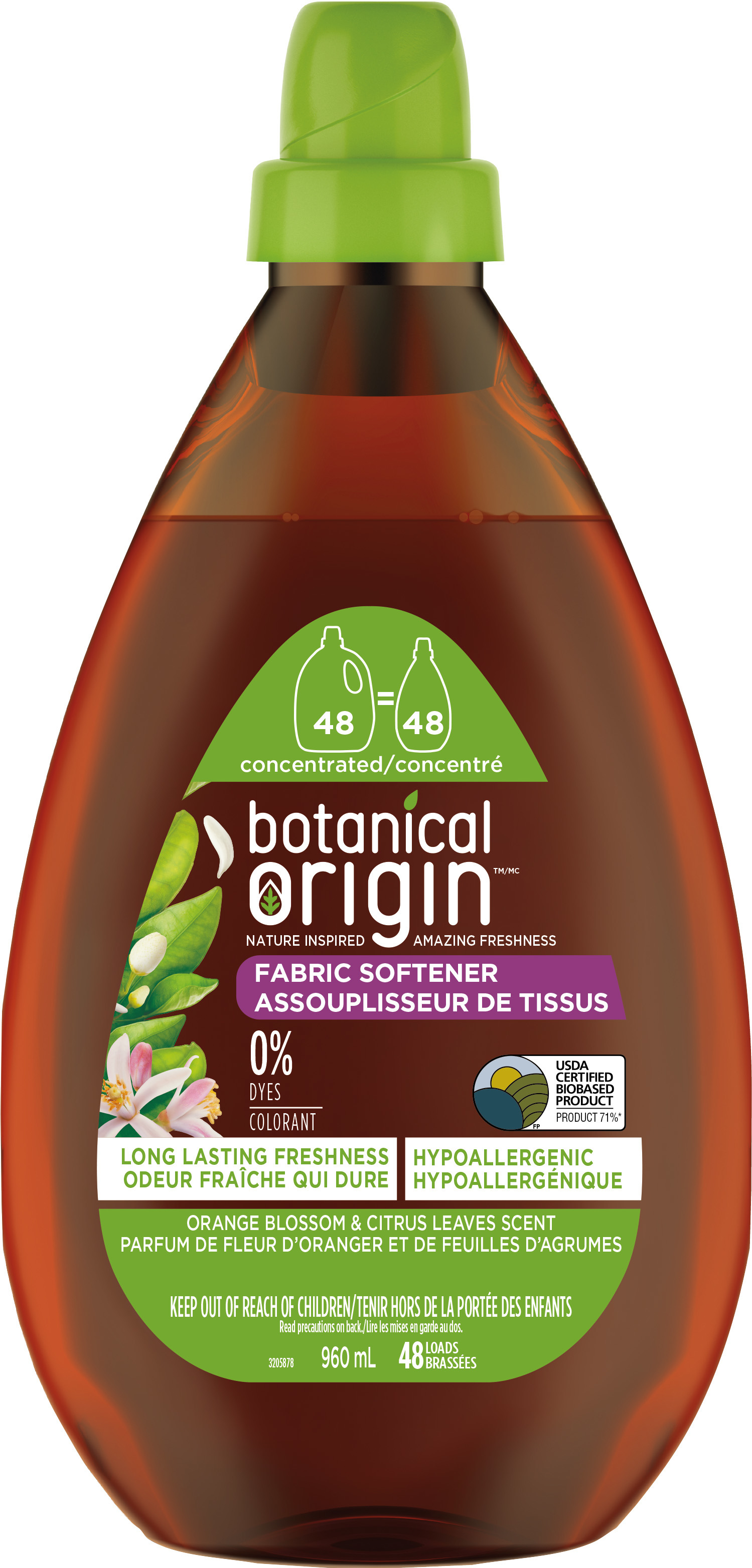 Botanical Origin™  Fabric Softener - Orange Blossom & Citrus Leaves (Canada)