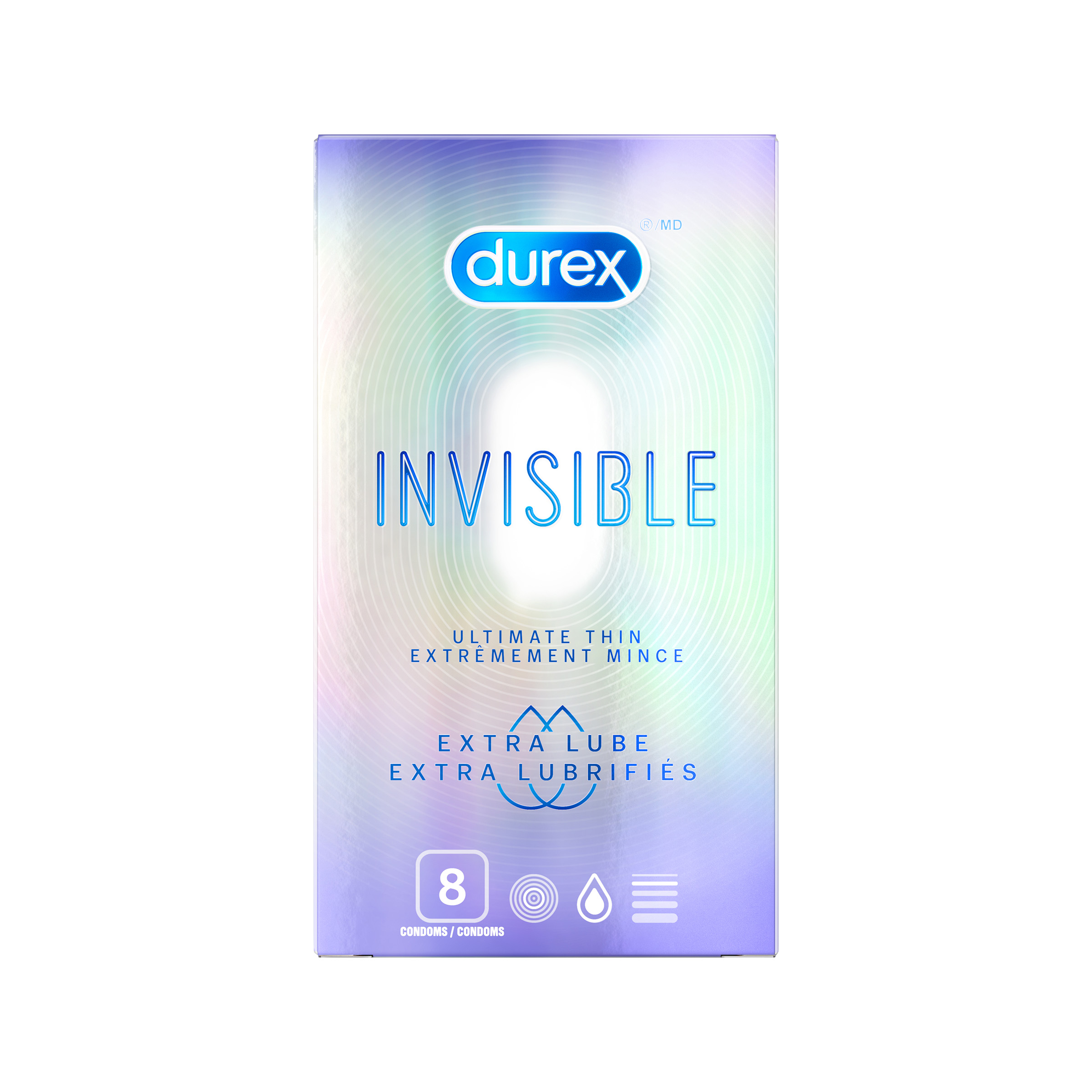 DUREX® Invisible™ Ultimate Thin Extra Lube Condoms (Canada)