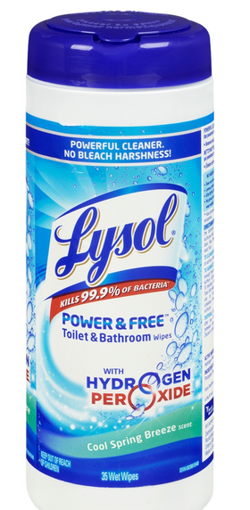 LYSOL POWER  FREE Toilet  Bathroom Wipes  Cool Spring Breeze Canada