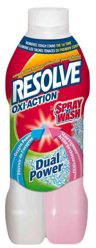 RESOLVE OxiAction Dual Power PreTreat Laundry Stain Remover  Clear Side Canada