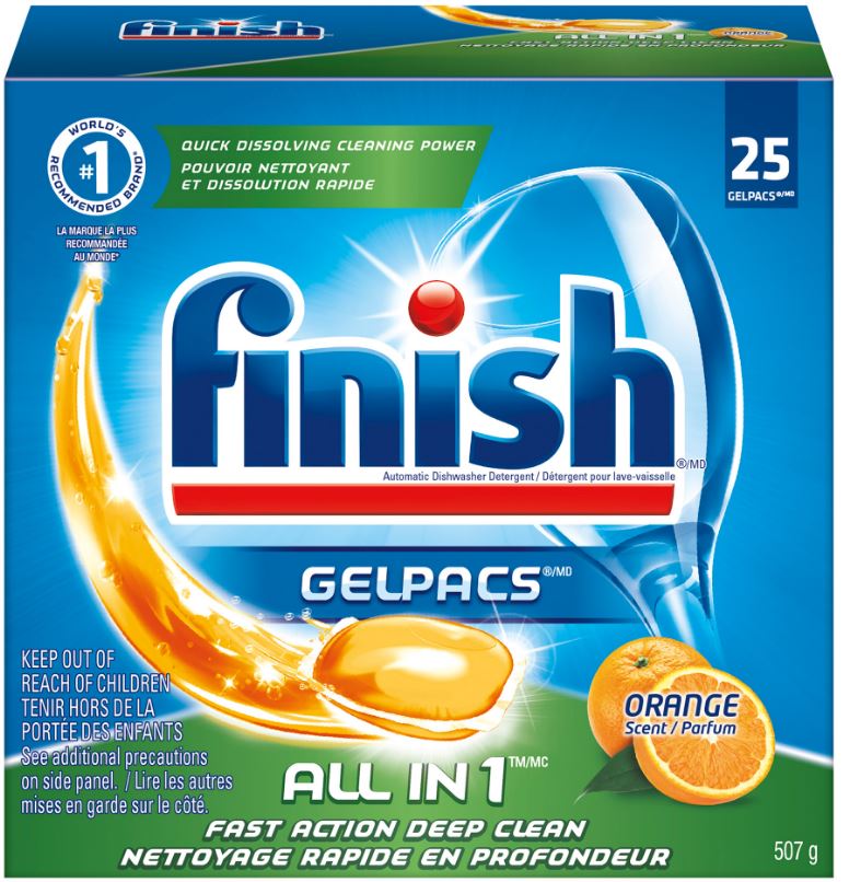 FINISH® GelPacs® All In 1 - Orange Scent (Canada)