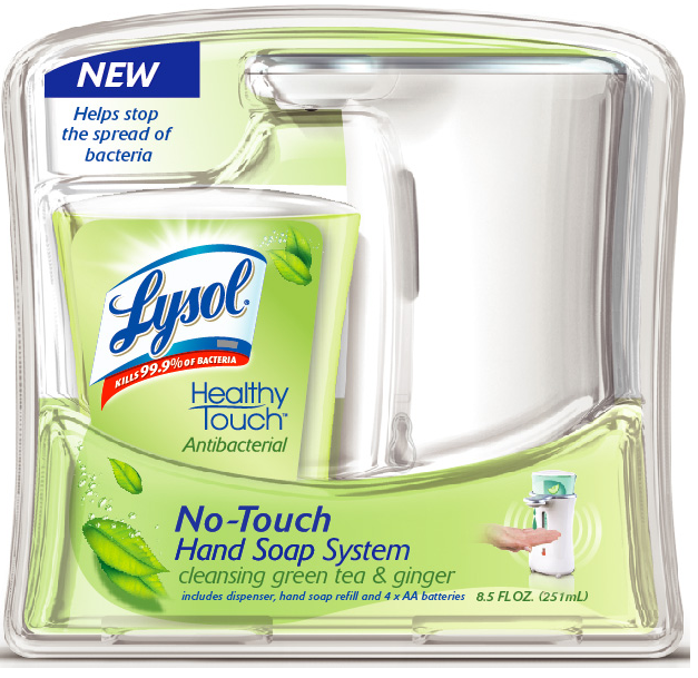 LYSOL NoTouch Hand Soap Starter Kit  Green Tea  Ginger Discontinued