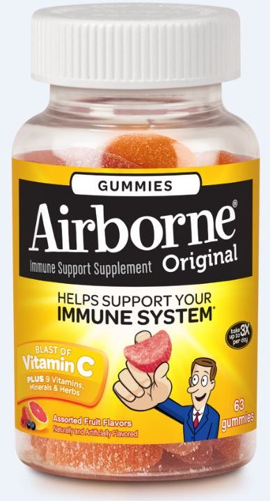 AIRBORNE Original Gummies  Assorted Fruit