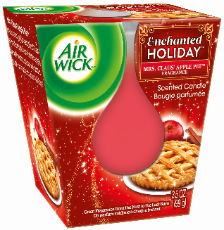 AIR WICK Candle  Mrs Claus Apple Pie Discontinued