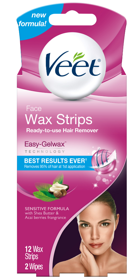 VEET Face Wax Strips Kit  Hair Remover  Wipes