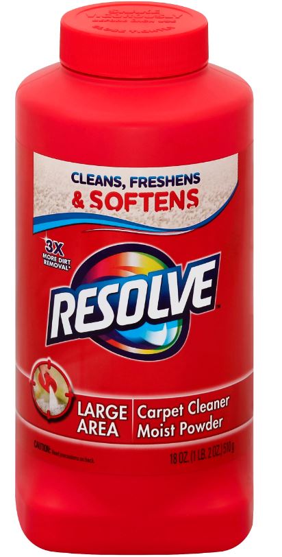RESOLVE Large Area Carpet Cleaner  Moist Powder Discontinued