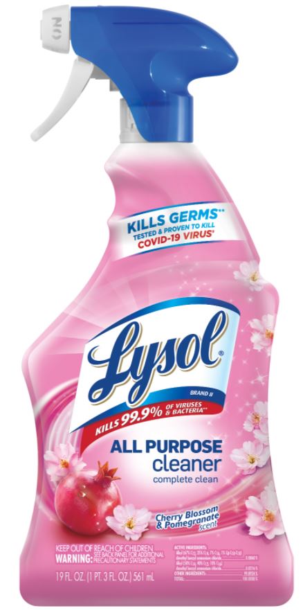 LYSOL All Purpose Cleaner  Cherry Blossom  Pomegranate Discontinued Feb 24 2021