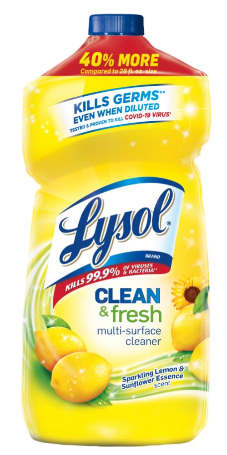 LYSOL Clean  Fresh MultiSurface Cleaner  Sparkling Lemon  Sunflower Essence