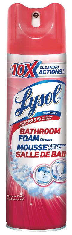 Lysol 24 oz. Power Foam Aerosol Bathroom Cleaner 19200-02569 - The