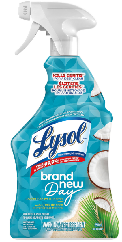 LYSOL® All Purpose Cleaner - Brand New Day™ - Coconut & Sea Minerals (Canada)