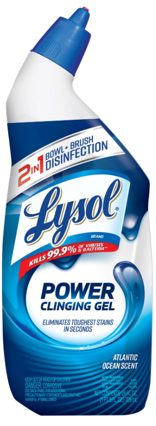 LYSOL Power Toilet Bowl Cleaner Clinging Gel