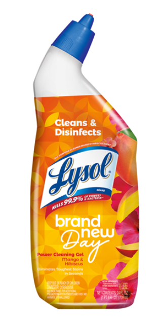 LYSOL Toilet Bowl Cleaner  Brand New Day  Mango  Hibiscus