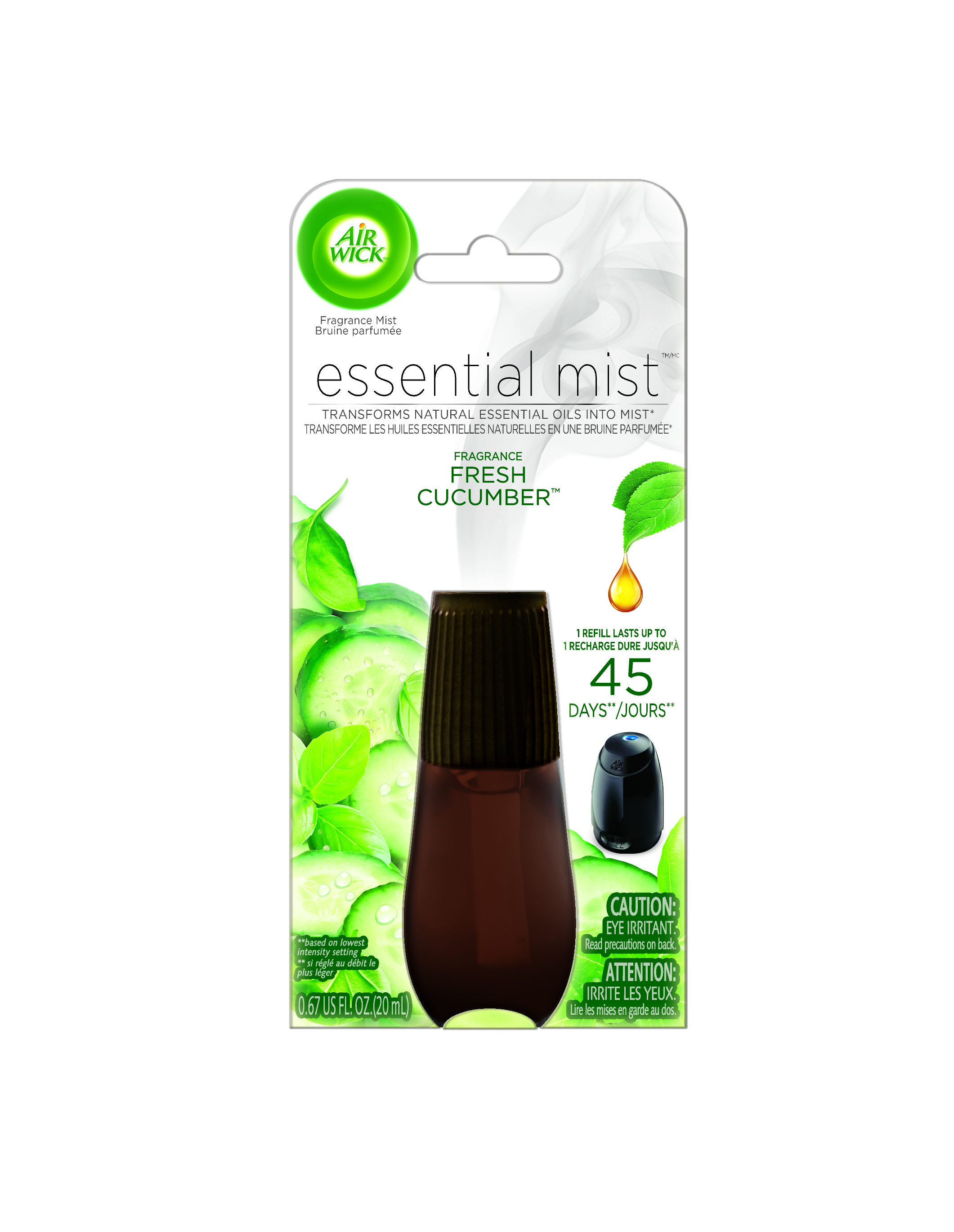 AIR WICK Essential Mist  Fresh Cucumber Discontinued