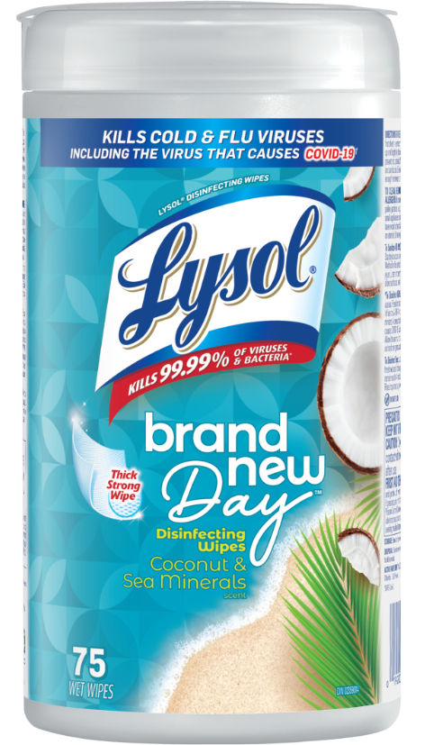 LYSOL Disinfecting Wipes  Brand New Day  Coconut  Sea Minerals Canada