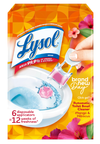 LYSOL® Click Gel Automatic Toilet Bowl Cleaner - Brand New Day™- Mango & Hibiscus