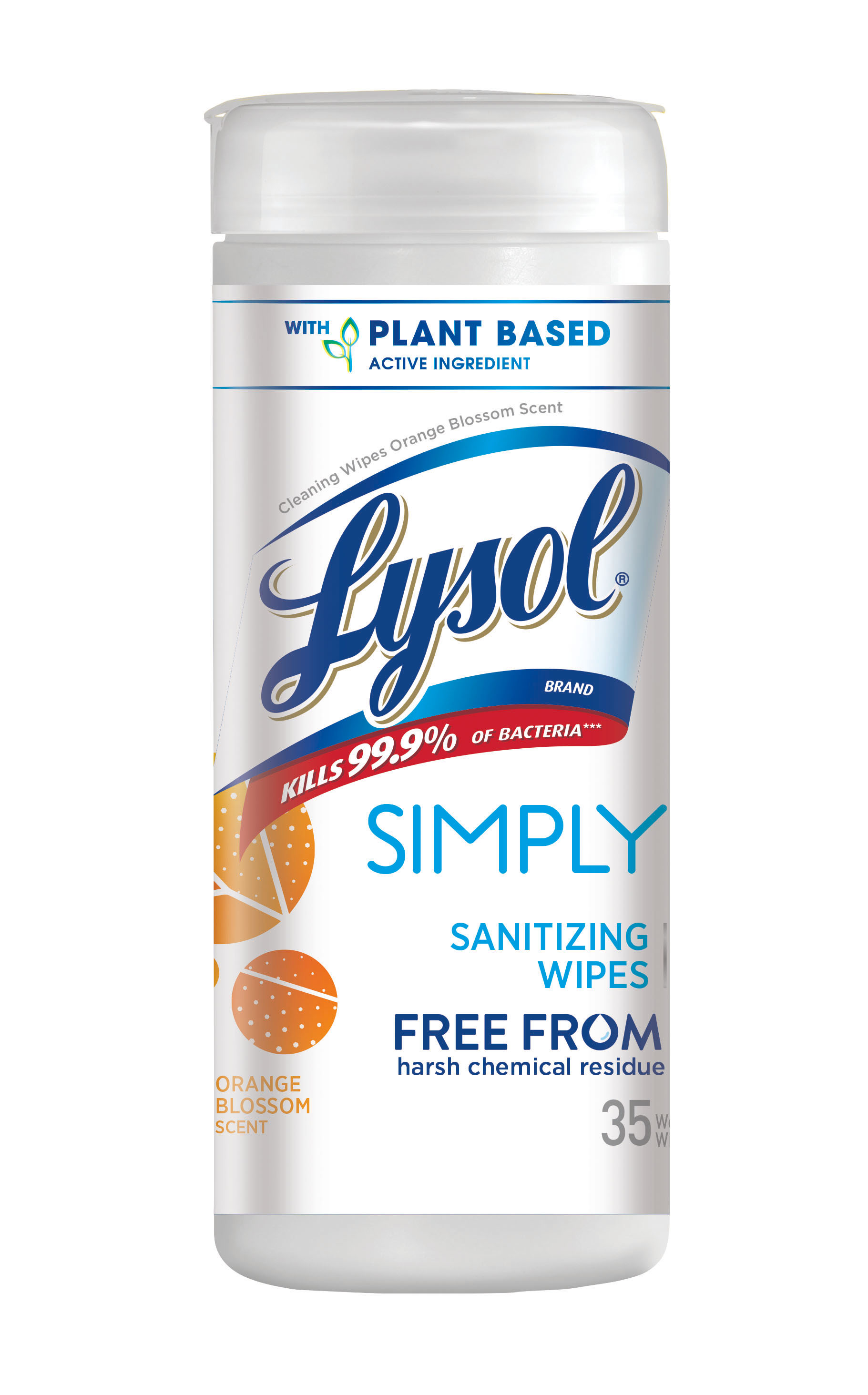 LYSOL Daily Cleaning Wipes  Simply Orange Blossom 