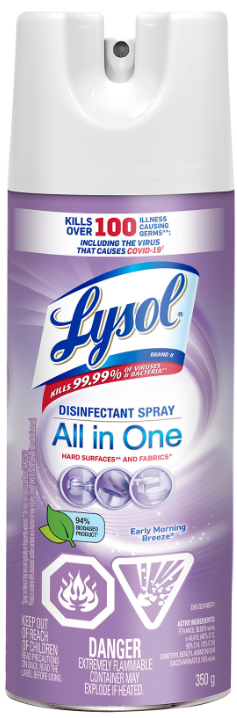 LYSOL Disinfectant Spray  All in One  Early Morning Breeze Canada