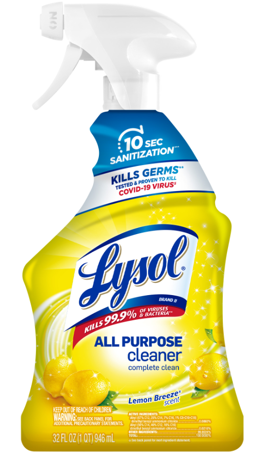 LYSOL All Purpose Cleaner  Lemon Breeze Made in Poland