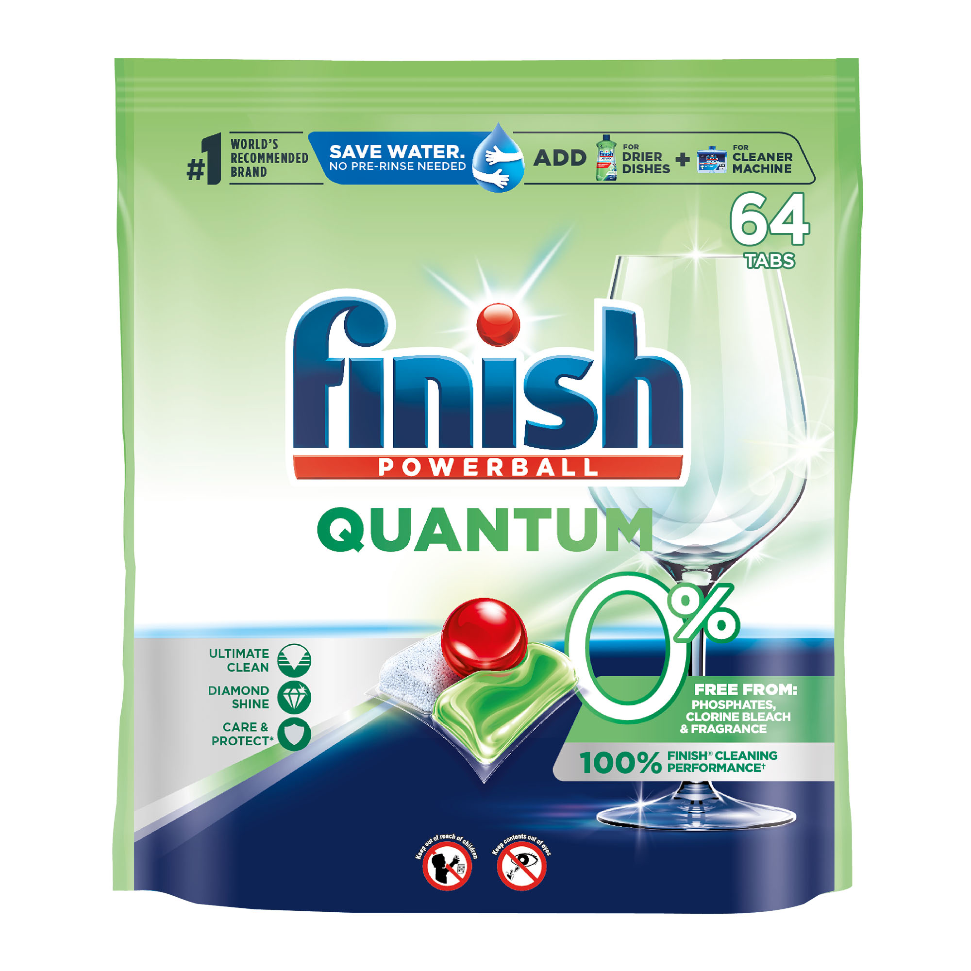 Finish® Powerball® Quantum® 0% Tabs