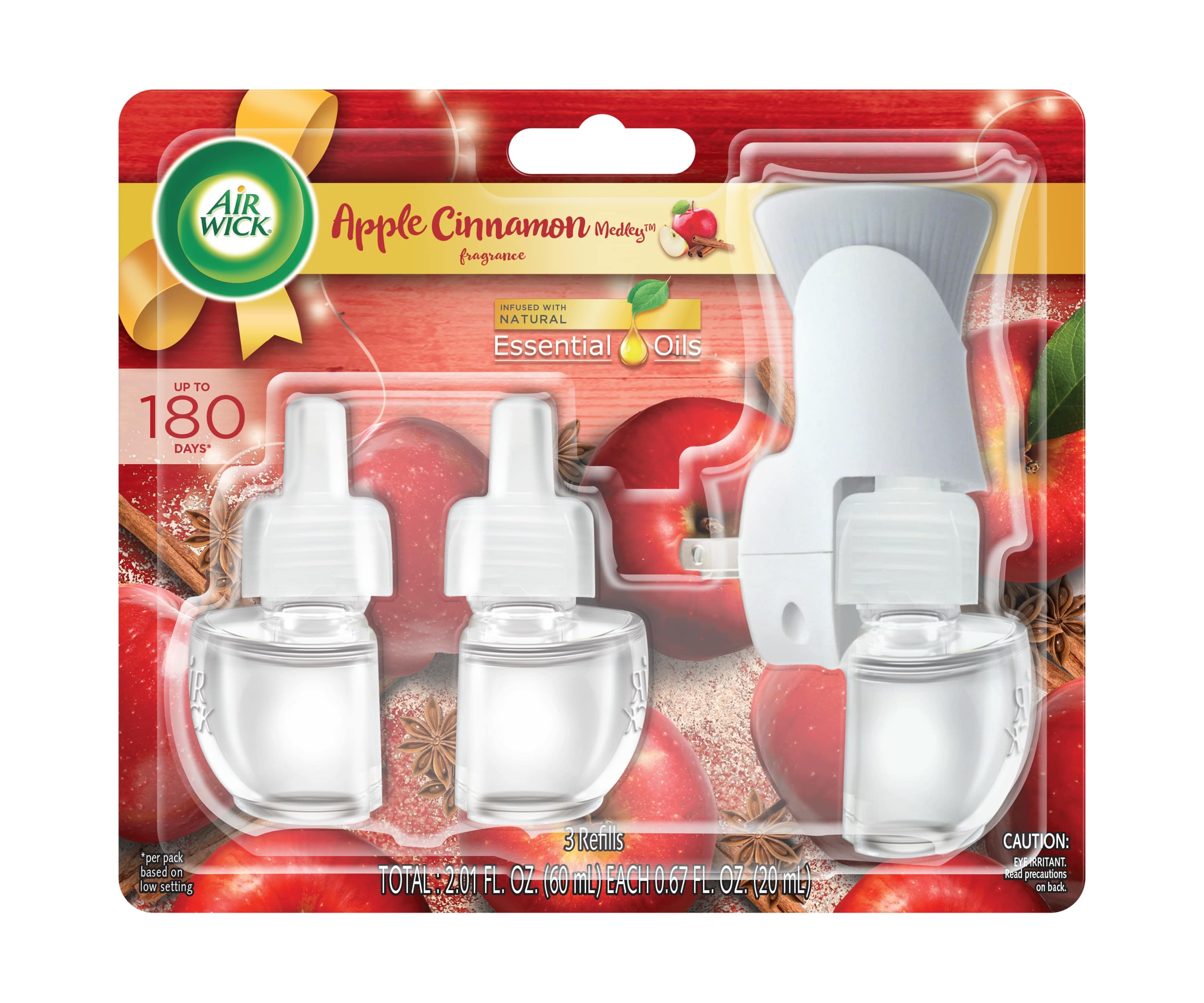 AIR WICK Scented Oil  Apple Cinnamon Medley  Kit Discontinued