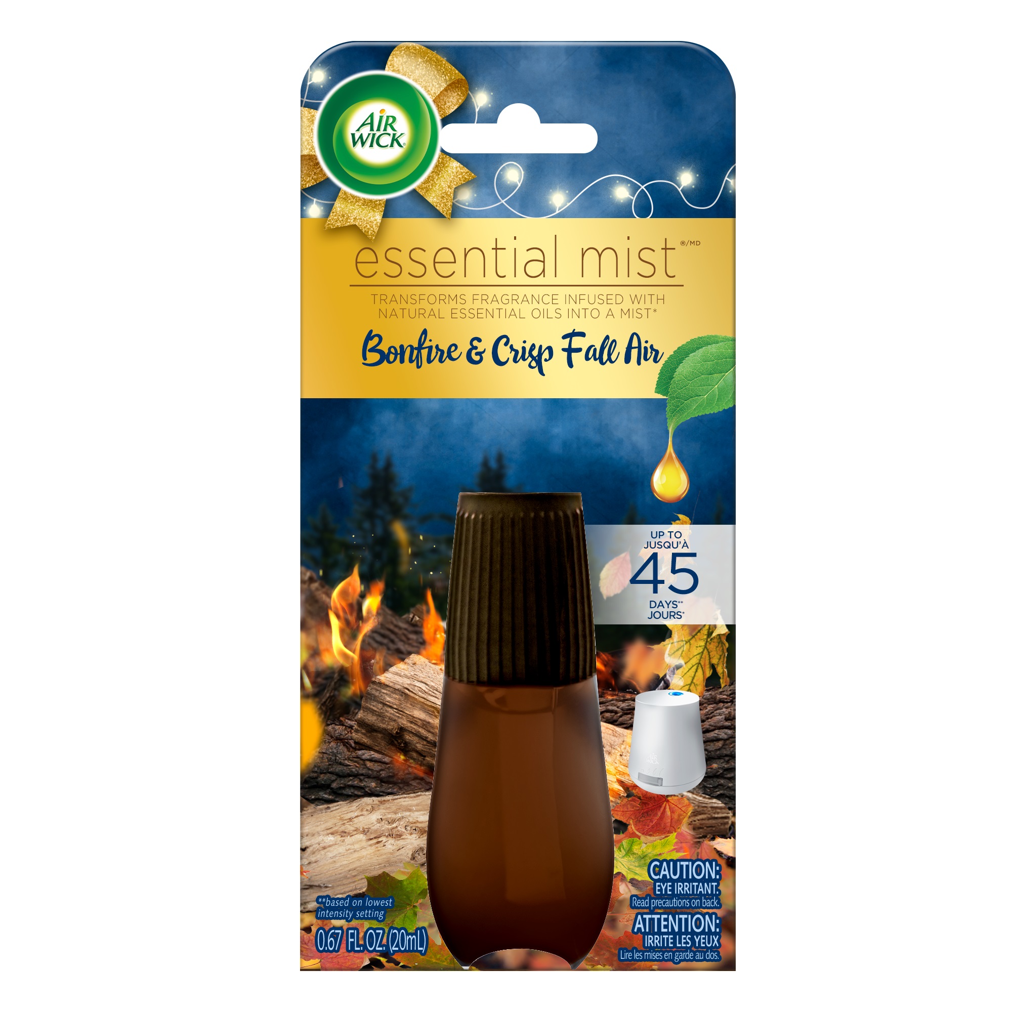 AIR WICK Essential Mist  Bonfire  Crisp Fall Air Discontinued