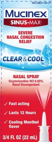 MUCINEX® SINUS-MAX® Nasal Spray - Clear & Cool