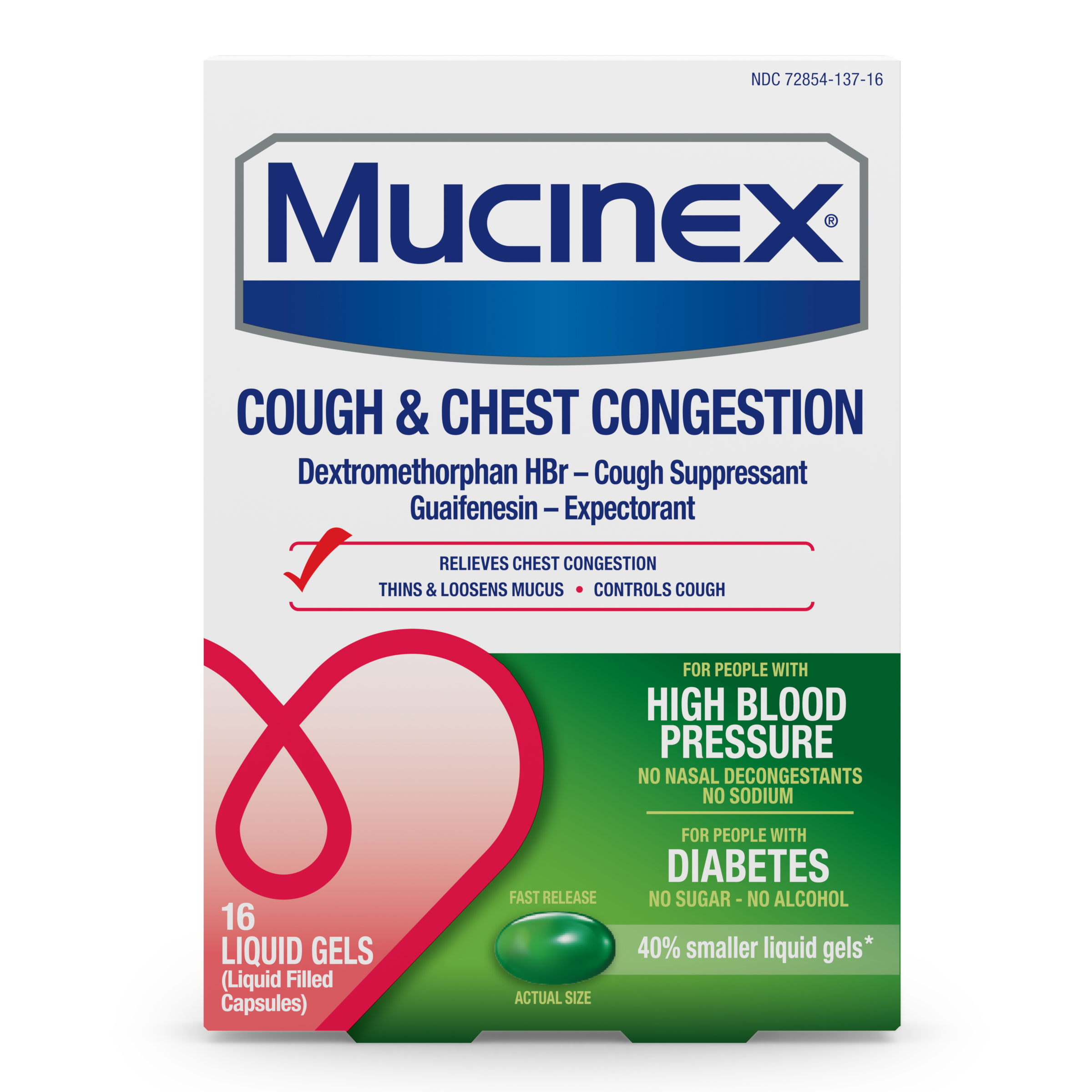MUCINEX Liquid Gels Cough Chest Congestion Liquid Gels