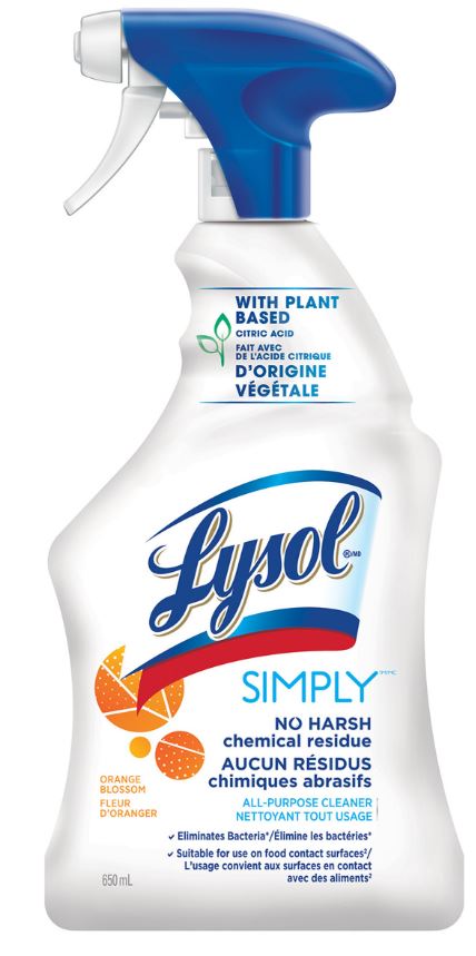 LYSOL AllPurpose Cleaner  Simply  Orange Blossom Canada