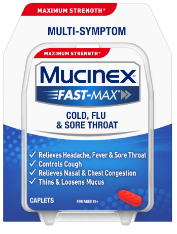 MUCINEX® FAST-MAX® Caplets - Cold, Flu & Sore Throat