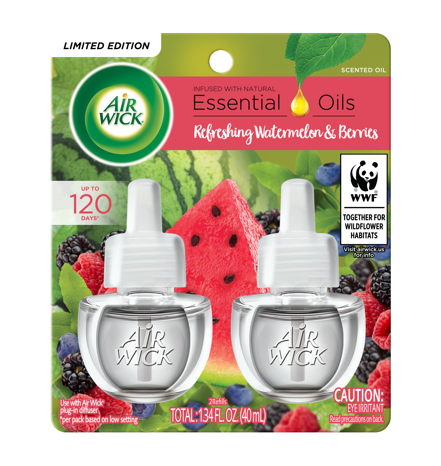 AIR WICK Scented Oil  Refreshing Watermelon  Berries 