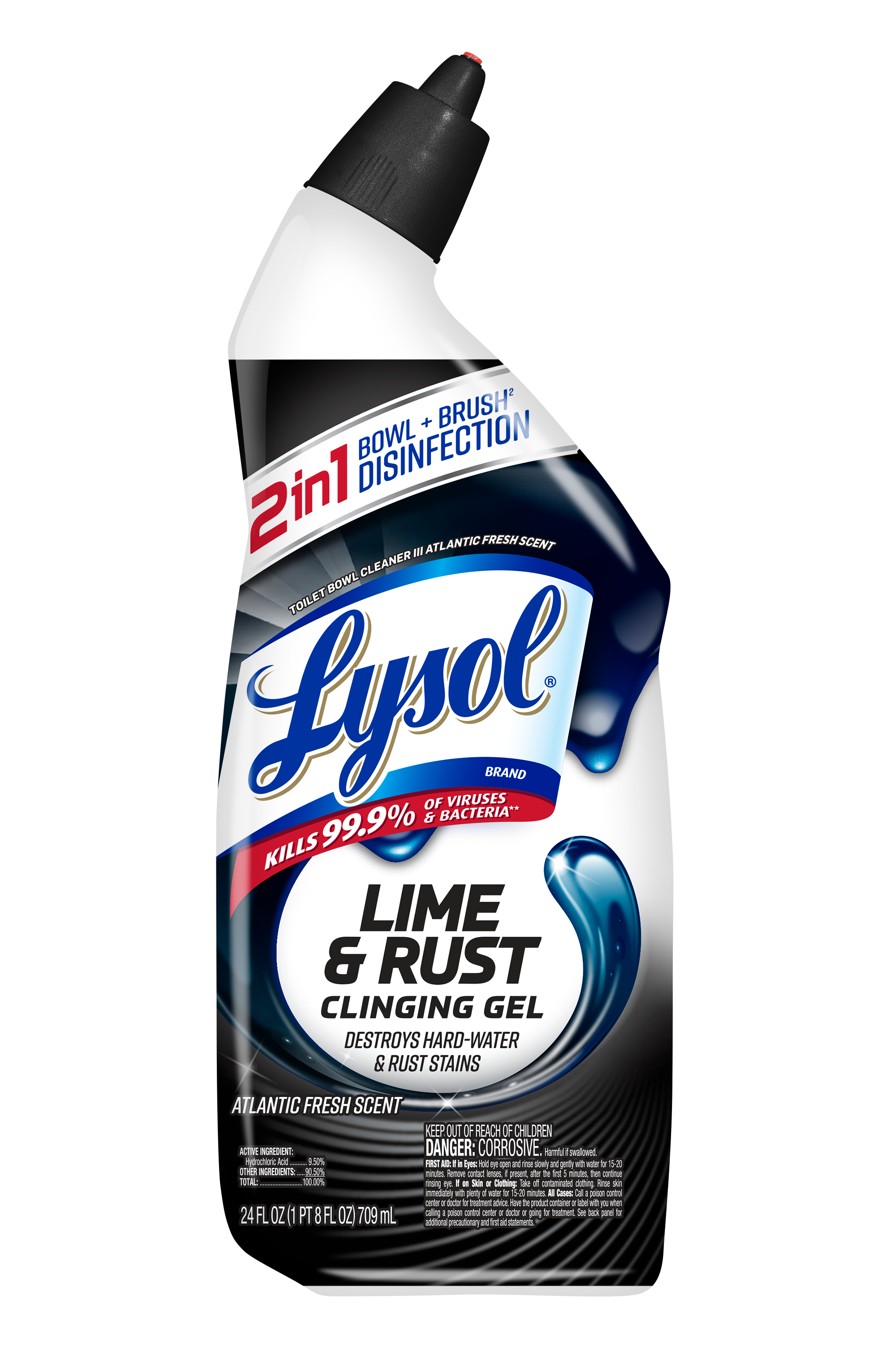 LYSOL Toilet Bowl Cleaner Clinging Gel  Lime  Rust