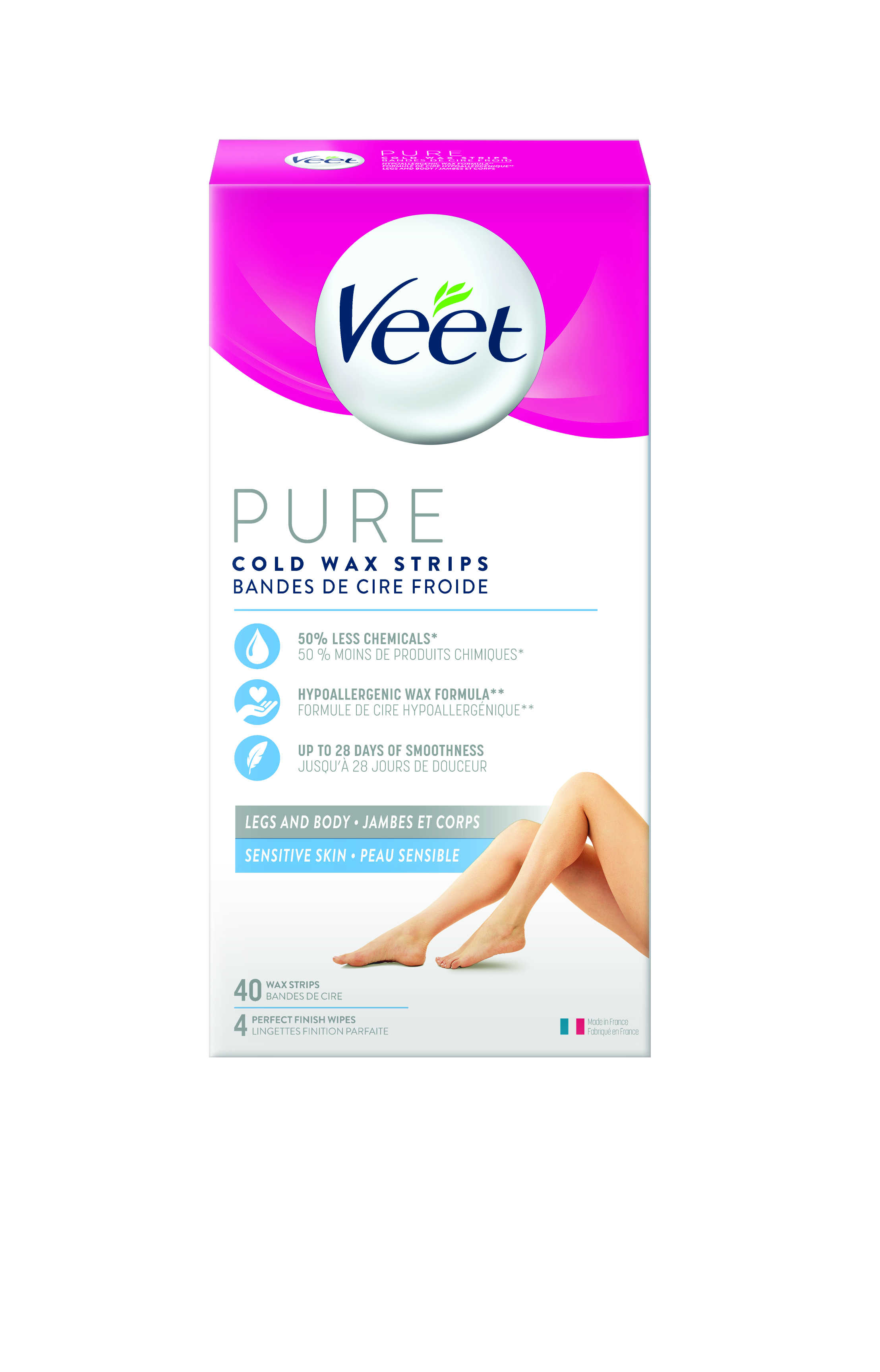 Veet® Pure Cold Wax Strips - Legs & Body (Canada)