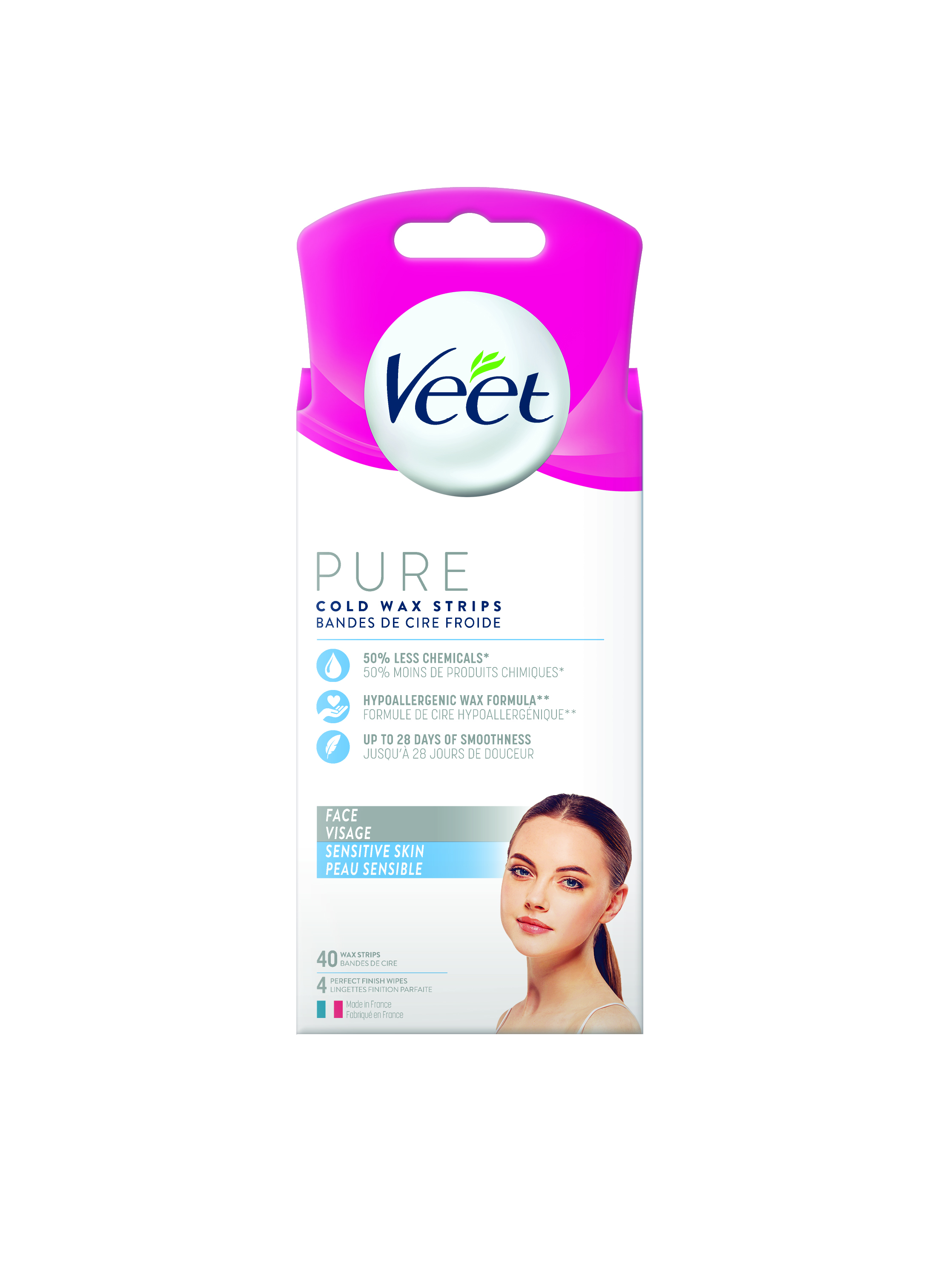 Veet® Pure Face Cold Wax Strips (Canada)