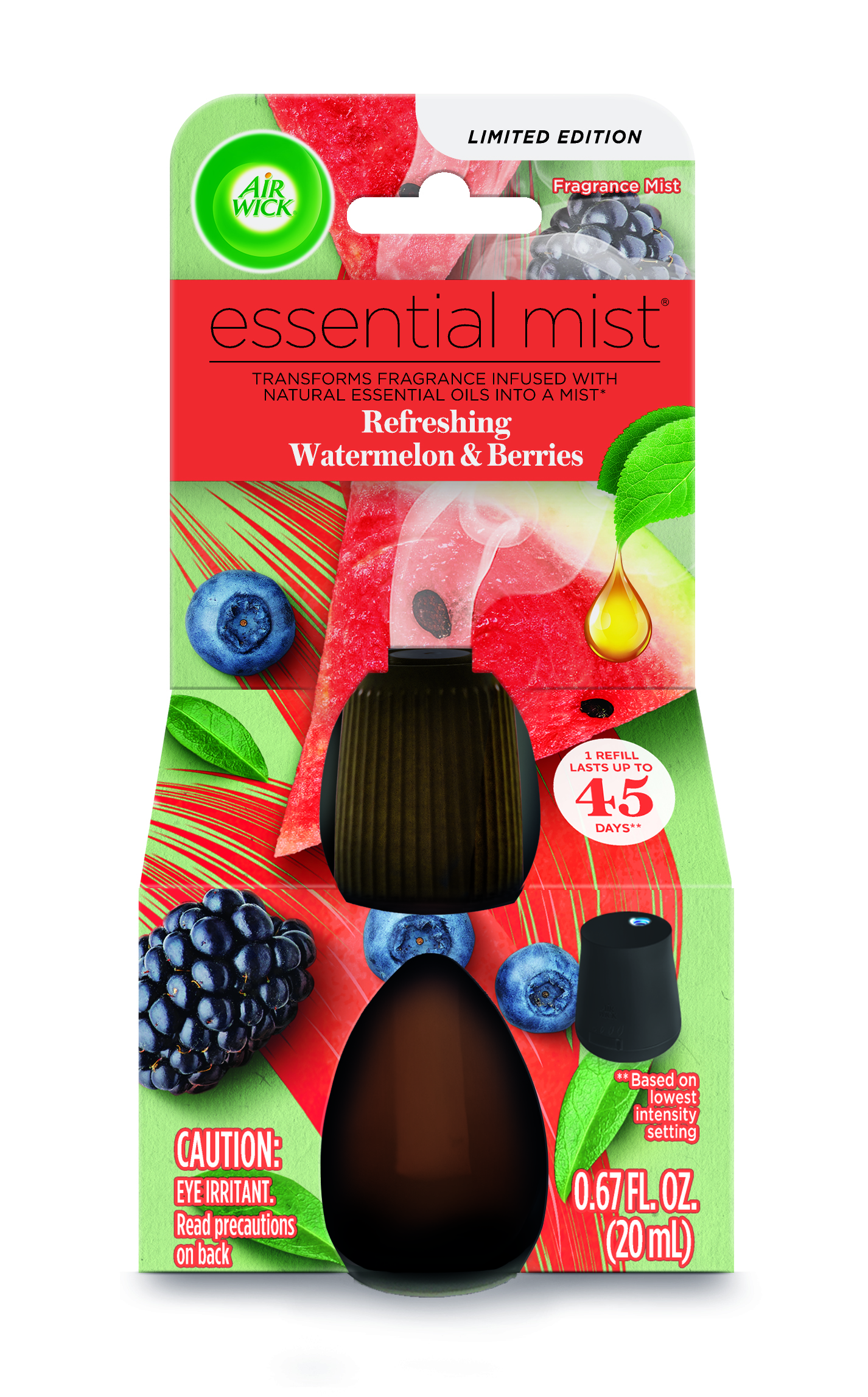 AIR WICK Essential Mist  Refreshing Watermelon  Berries Discontinued