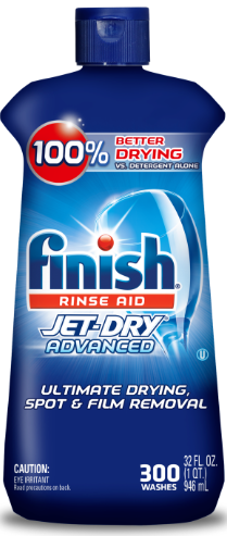 Finish Jet Dry Rinse Aid - Liquid Hardwater Protection - 32 oz