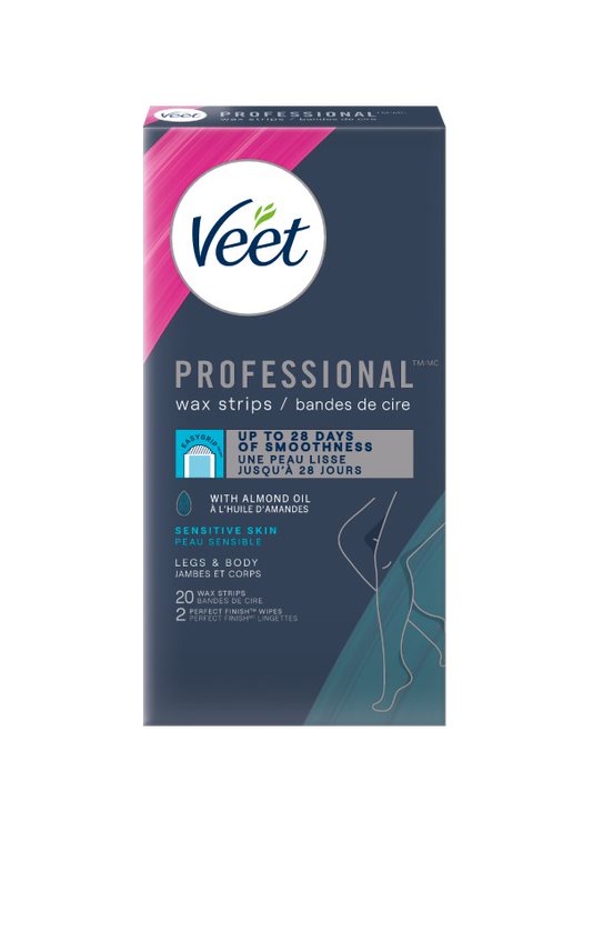 Veet® Professional Sensitive Skin Wax Strips - Legs & Body (Canada)