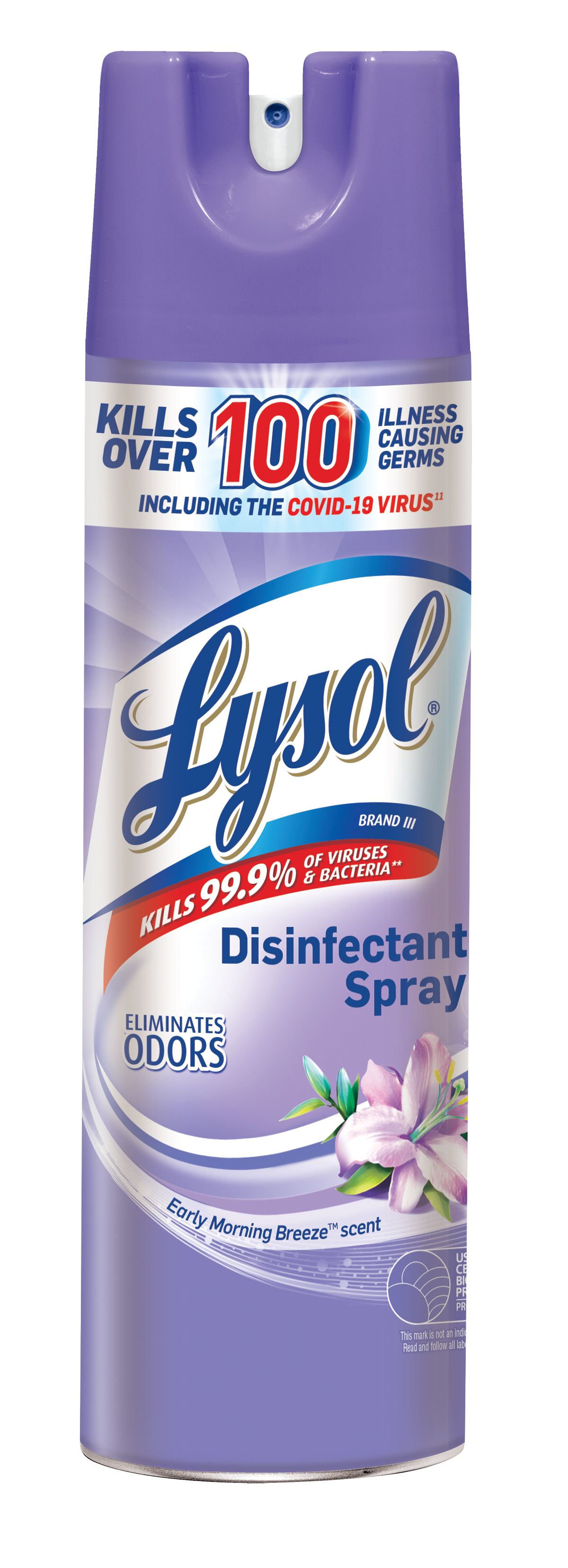 Desinfectante en Aerosol Lysol Crisp Linen, 19 oz