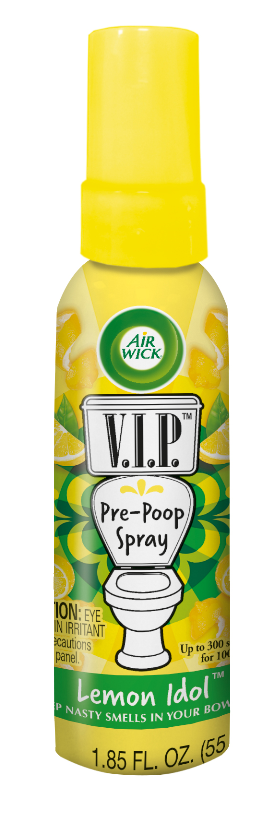 Air Wick V.I.P. Pre-Poop Toilet Spray, Lemon Idol