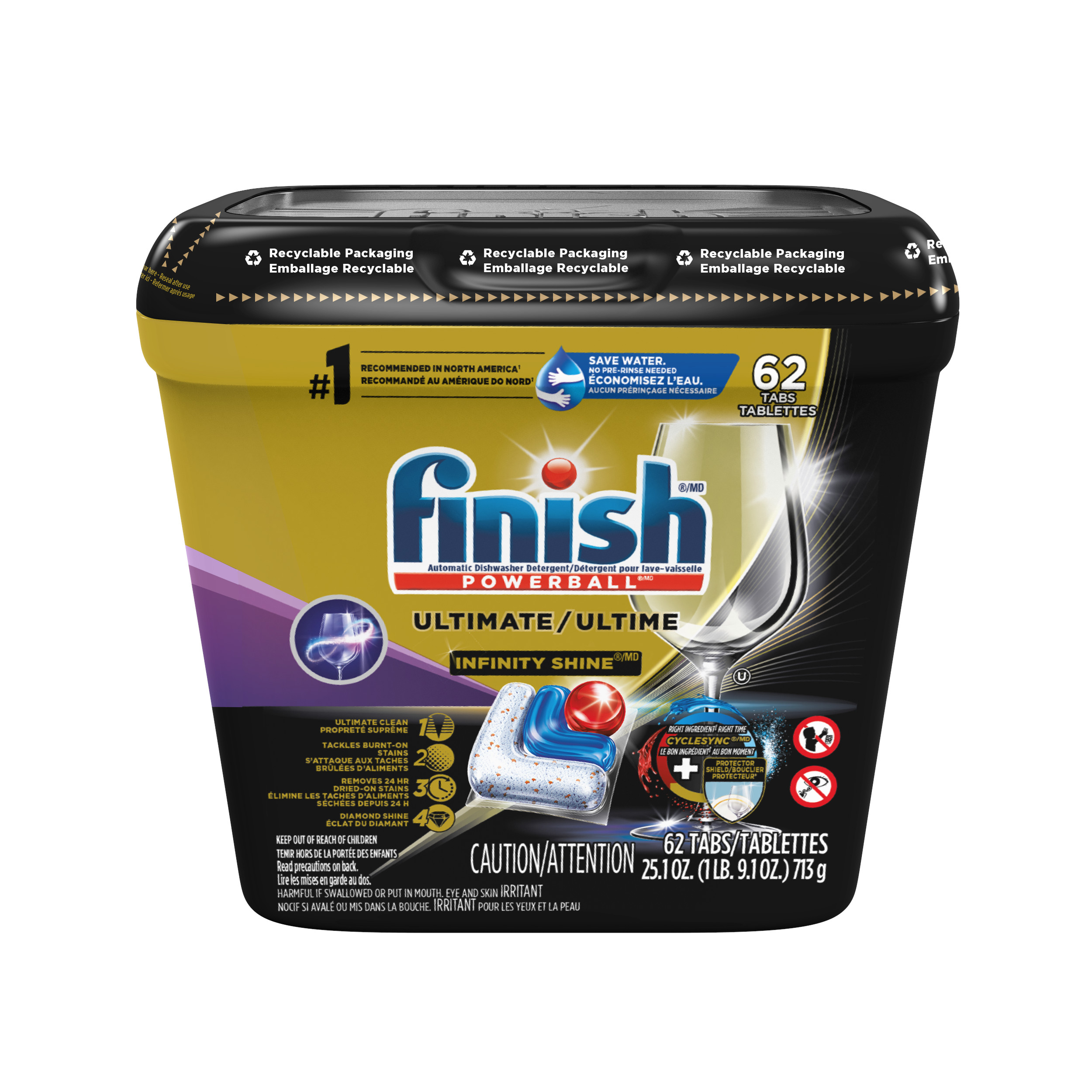 Finish Powerball Dishwasher Tabs Fresh Scent 94/Box 51700-97330 